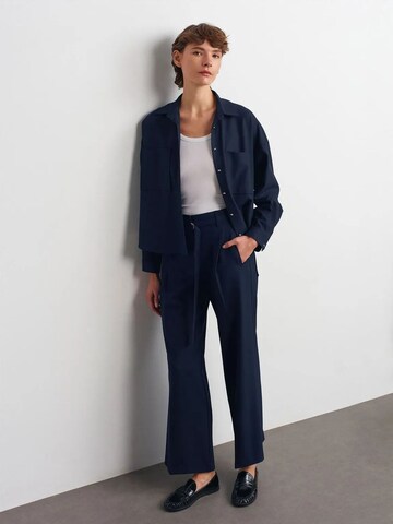 Dilvin Wide leg Trousers in Blue