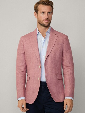 Coupe regular Veste de costume Hackett London en rose : devant