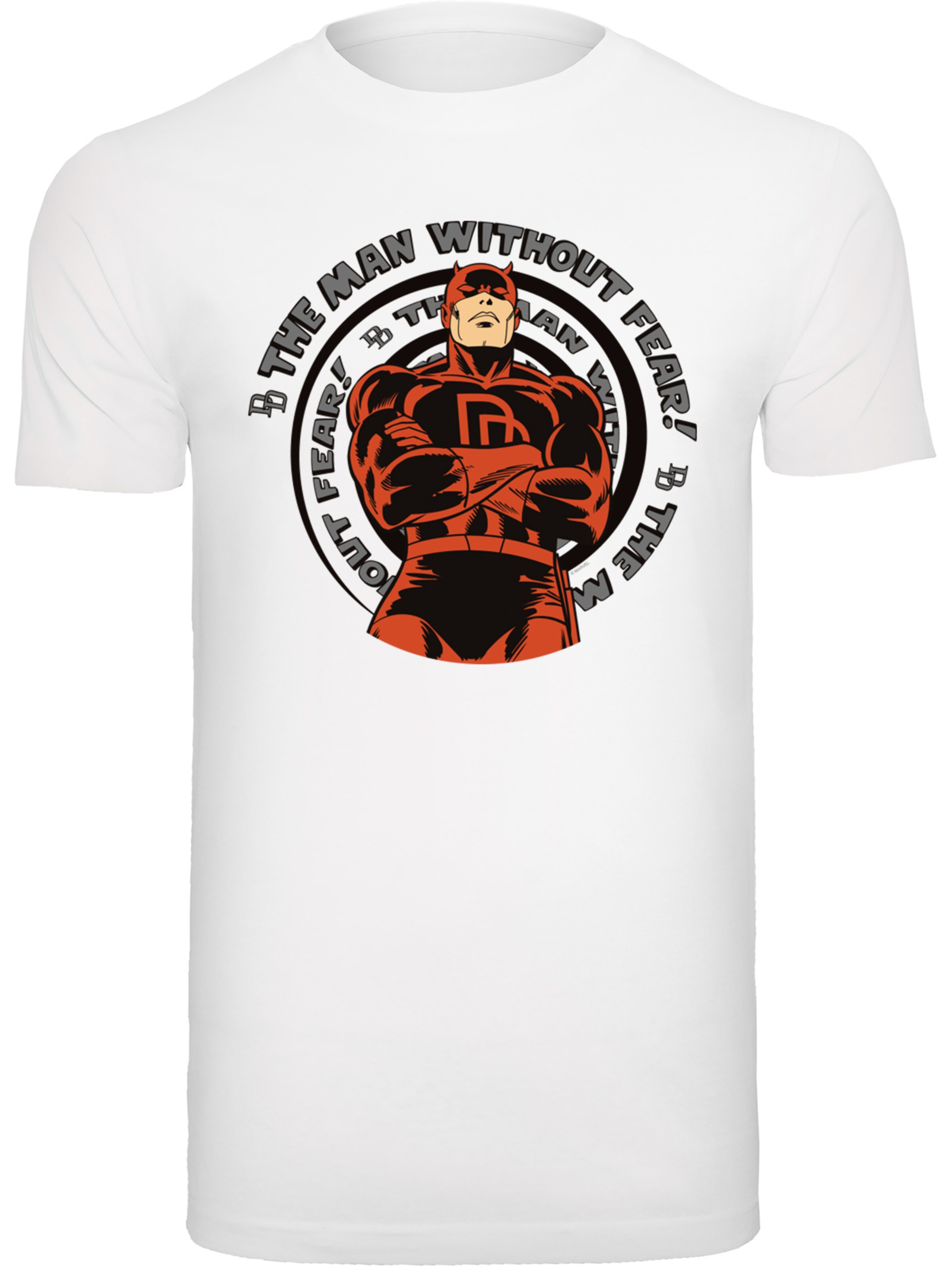 Maglietta 'Marvel Daredevil Spiral' di F4NT4STIC in bianco: frontale