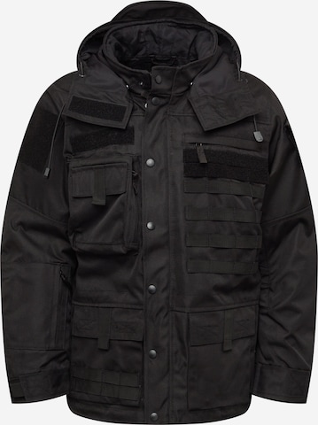 Brandit Winter Jacket in Black: front