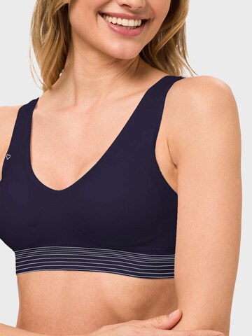 BeeDees Top 'Bustier Comfee Crop Top' in Blau