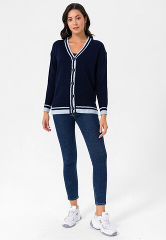 Felix Hardy Cardigan i blå