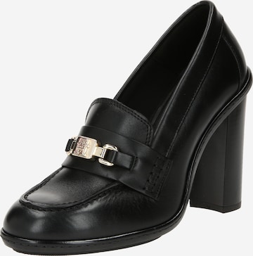 Pumps cu platformă de la TOMMY HILFIGER pe negru: față