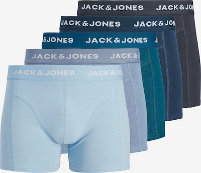 S dydžio Boxer trumpikės 'JACHENRIK' iš JACK & JONES, spalva – mėlyna / tamsiai mėlyna / azuro spalva / gencijono spalva / šviesiai mėlyna, Prekių apžvalga