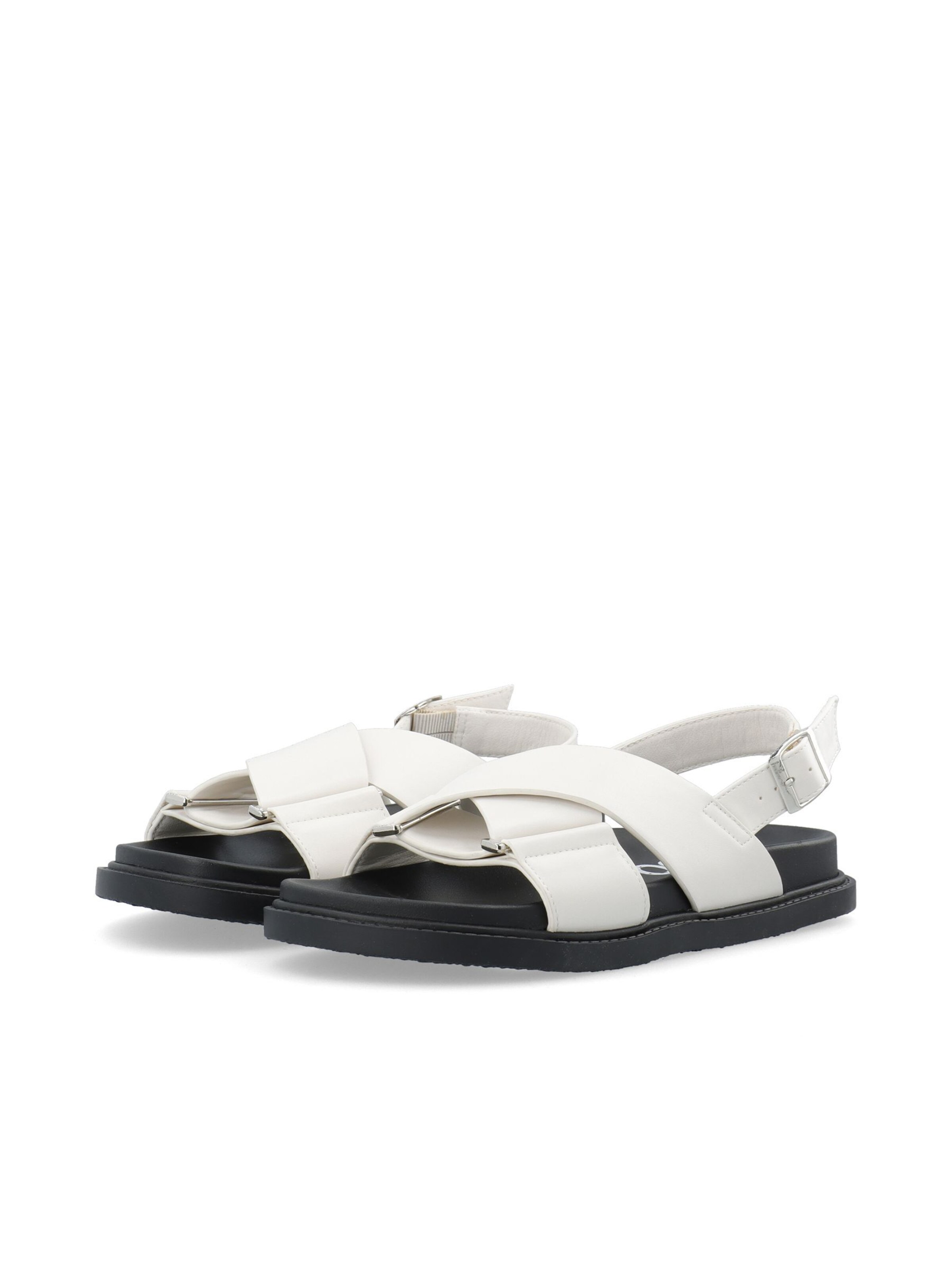 Bianco Strap Sandals in White