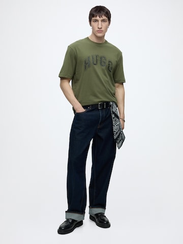 HUGO T-Shirt 'Nerpient' in Grün