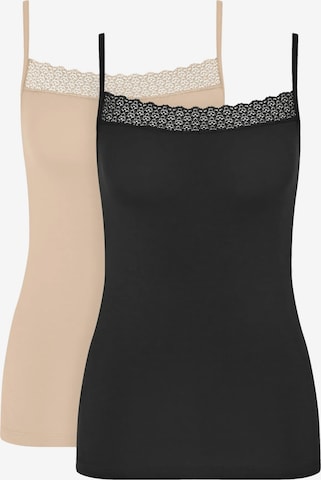 juoda TRIUMPH Palaidinė be rankovių 'Feel of Modal': priekis