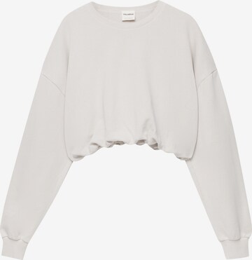 Sweat-shirt Pull&Bear en gris : devant