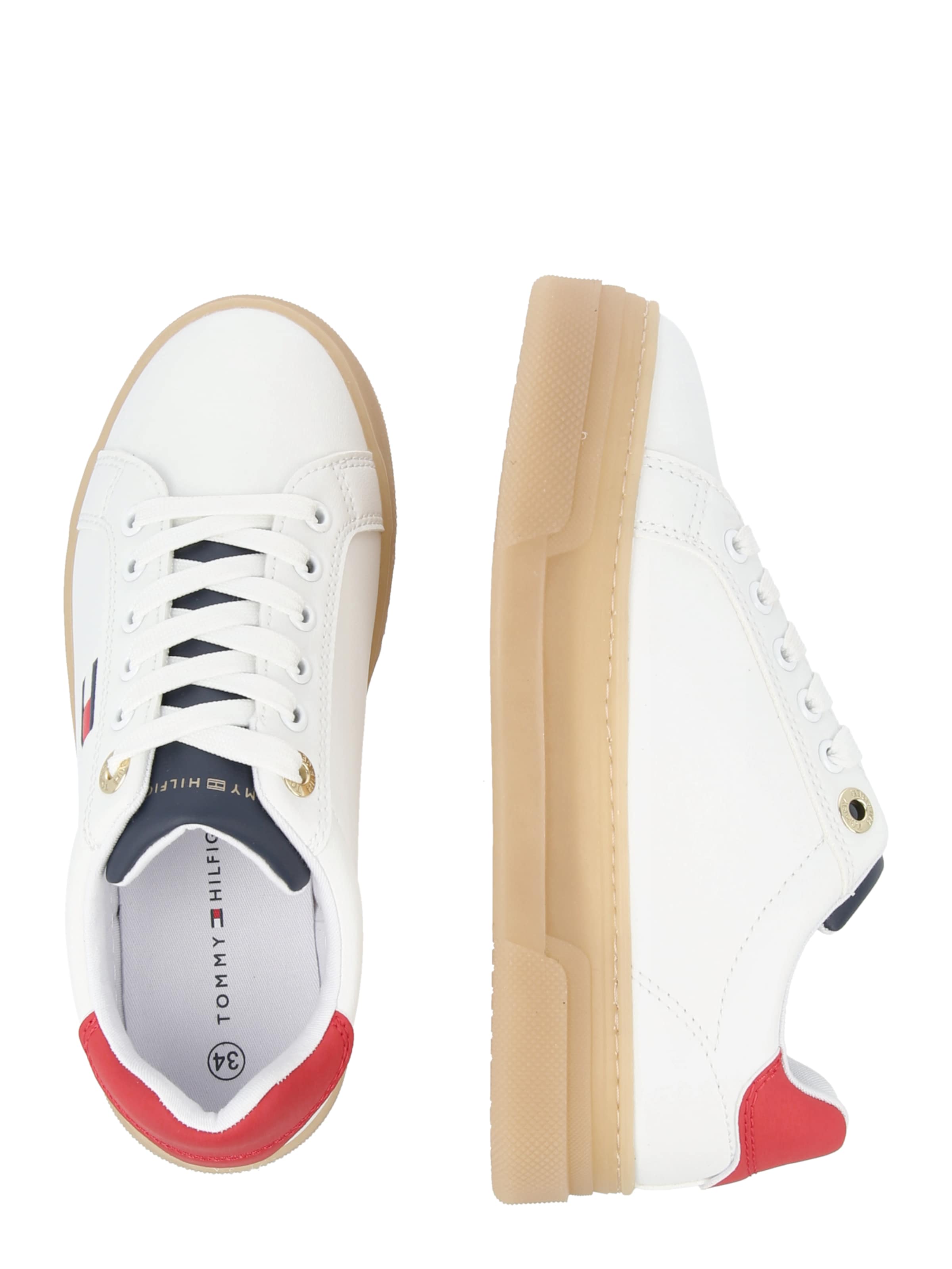 TOMMY HILFIGER Sneaker 'JADE' i vit