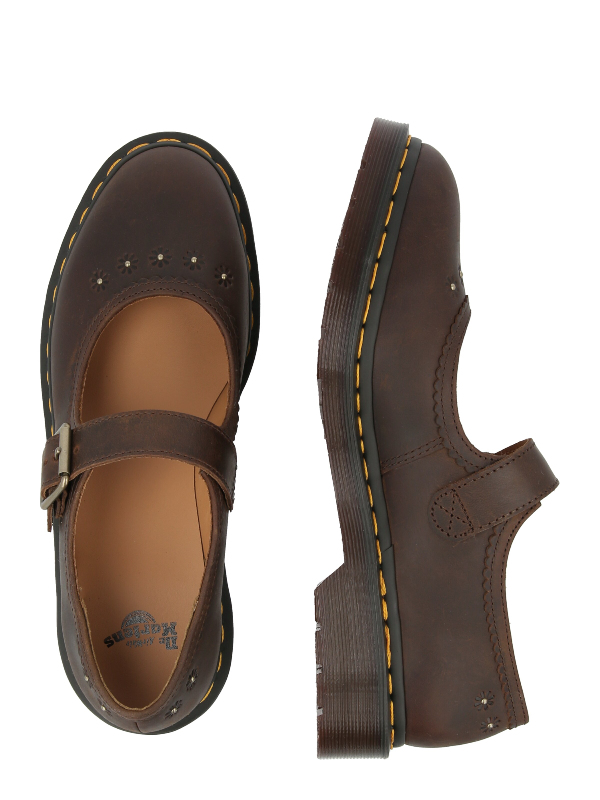 Dr. Martens Baleríny s řemínky – hnědá