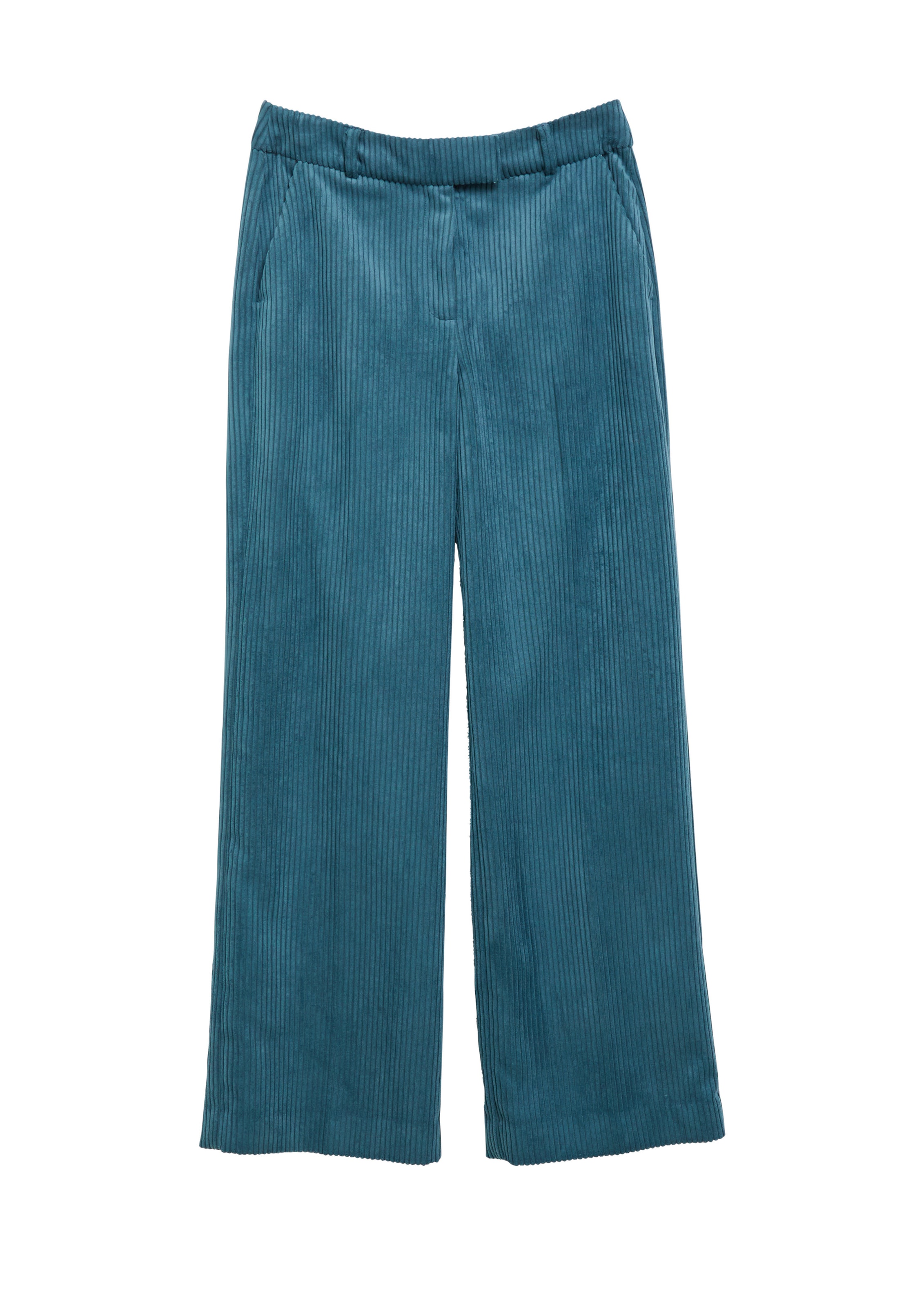 Wide Leg Pantalon COMMA en vert : devant