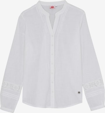 SPIETH & WENSKY Klederdracht blouse 'Binette' in Wit: voorkant