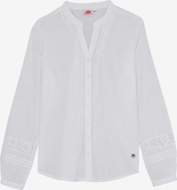 Blouse folklorique SPIETH & WENSKY en blanc : devant