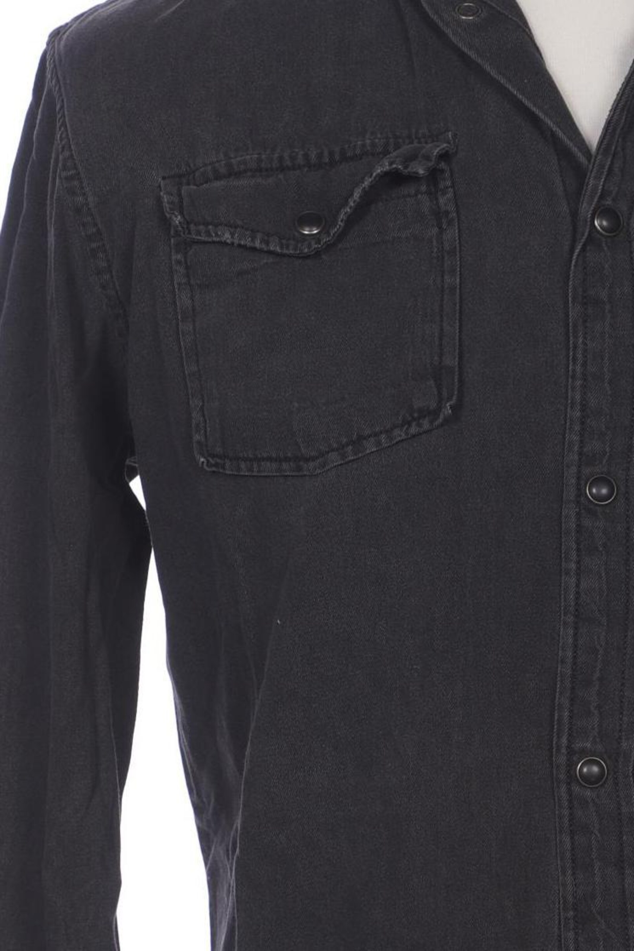 JACK & JONES Button Up Shirt in L in Black