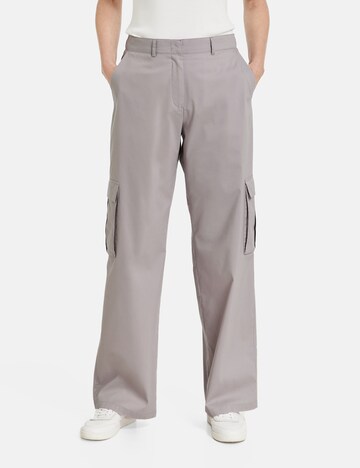 GERRY WEBER Regular Cargo Pants 'MIRJA' in Grey: front