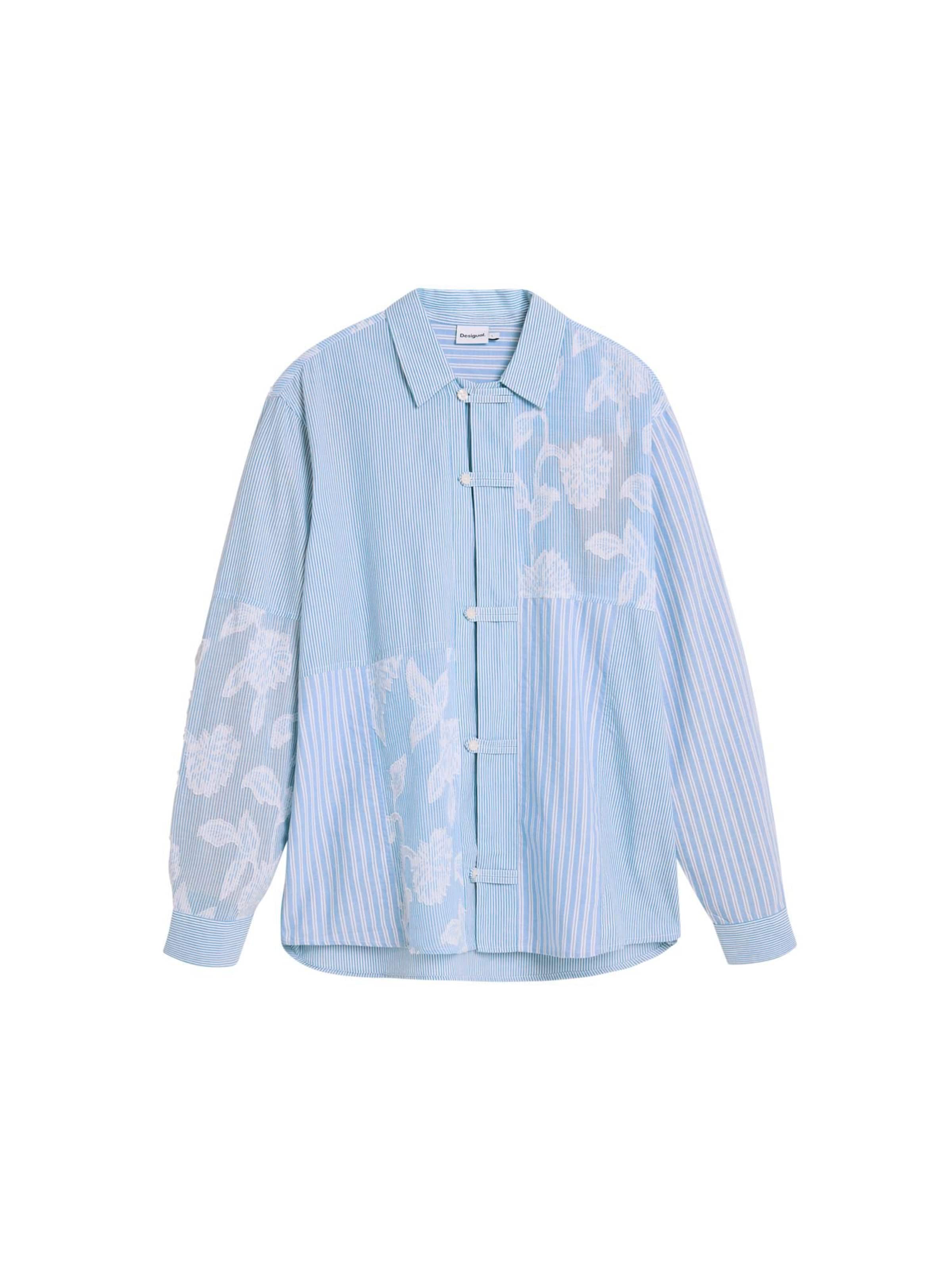 Desigual Regular Fit Hemd in Blau: Vorderseite