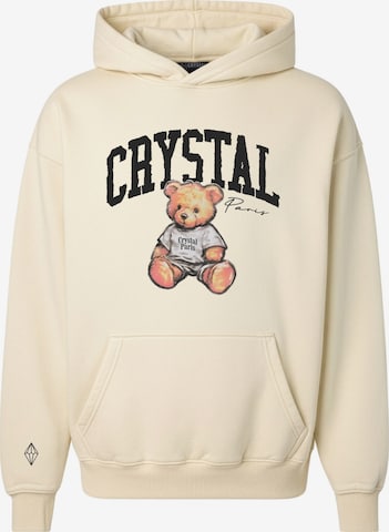Crystal Paris Sweatshirt 'Teddy' in Weiß: Vorderseite