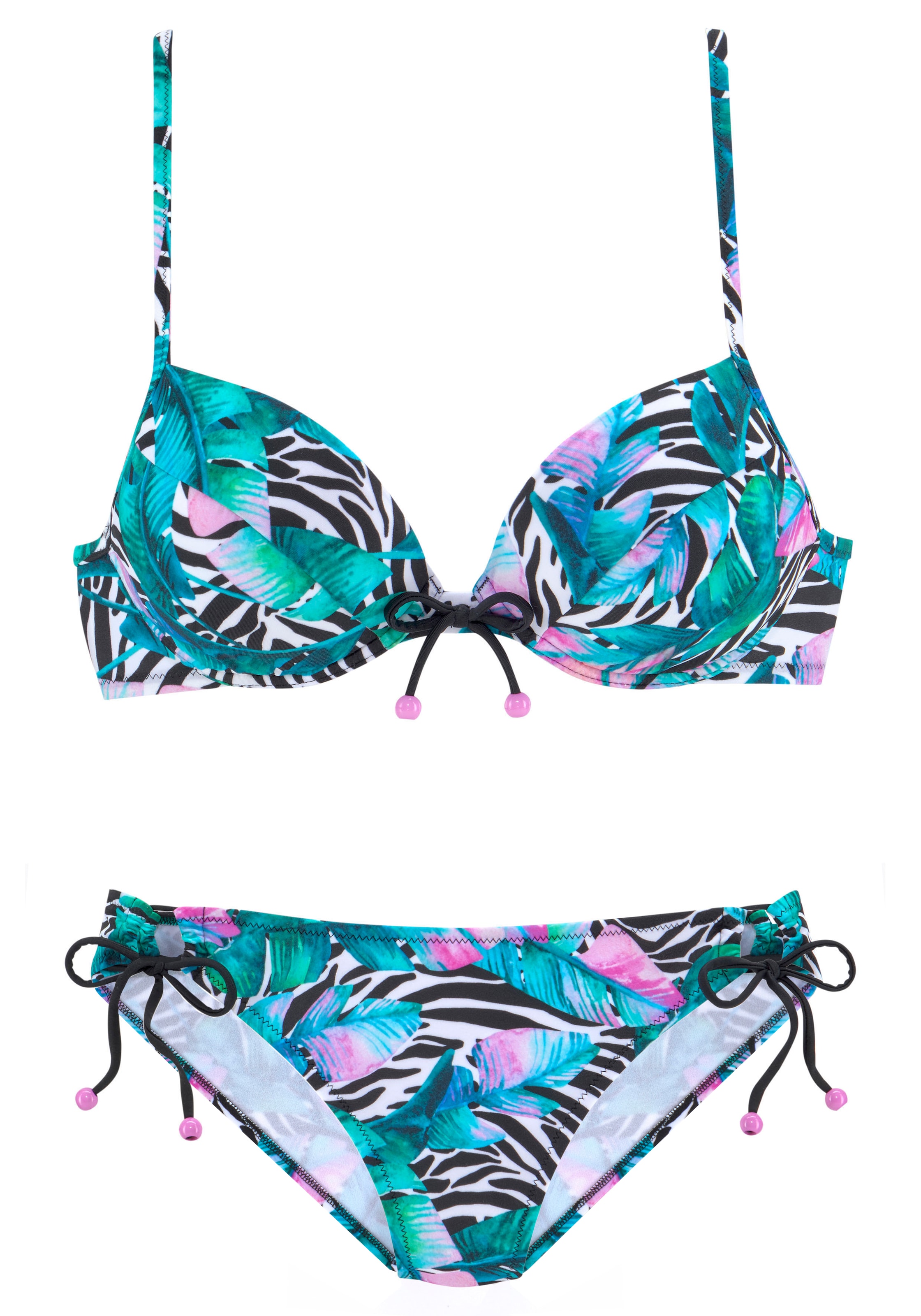 Push-up Bikini VIVANCE en bleu : devant