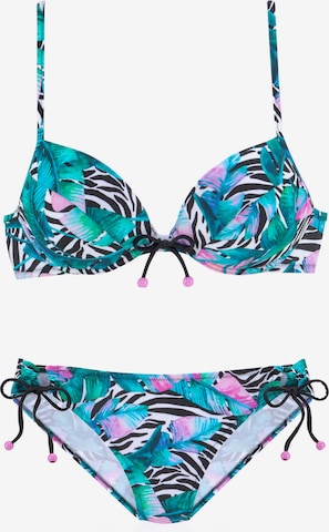 Push-up Bikini VIVANCE en bleu : devant