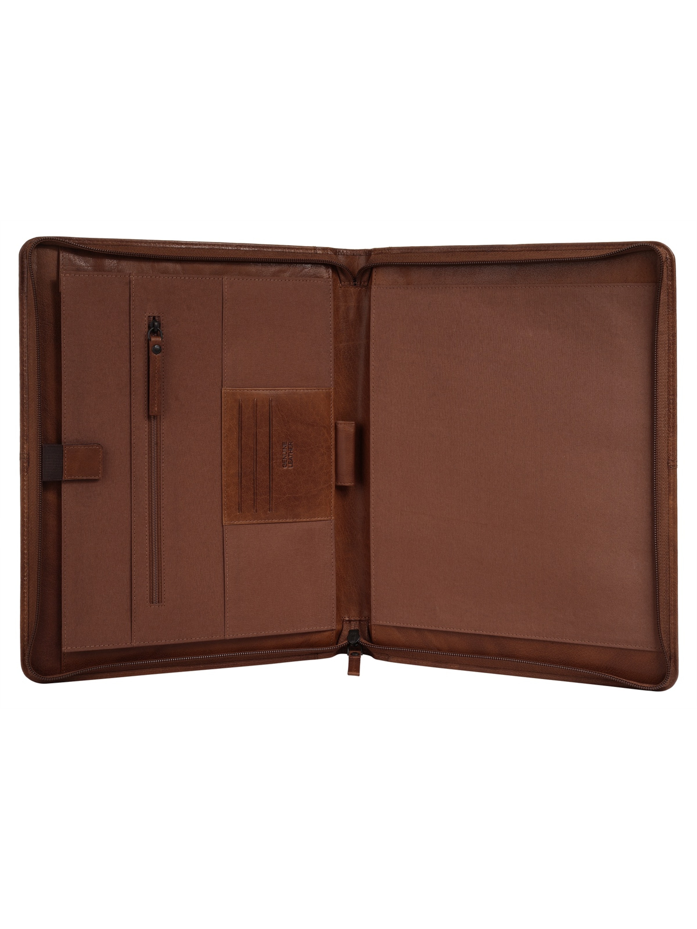 Spikes & Sparrow Document Bag in Brown