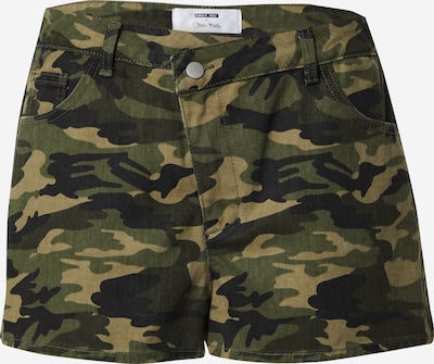 Kelnės 'Dion' iš ABOUT YOU x Chiara Biasi, spalva – rusvai žalia / juoda, Prekių apžvalga