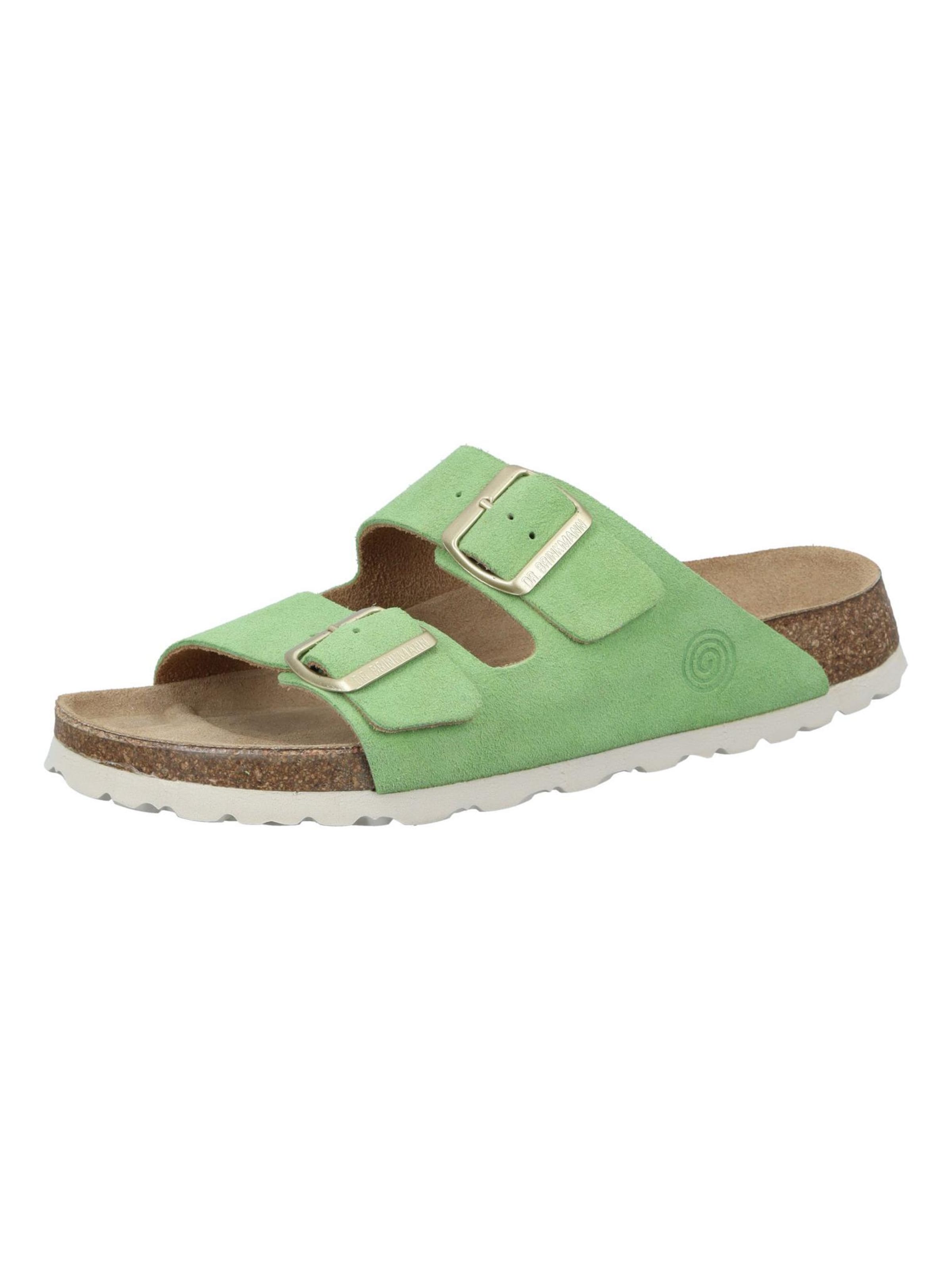 DR. BRINKMANN Mules 'BONILLO' in Green: front