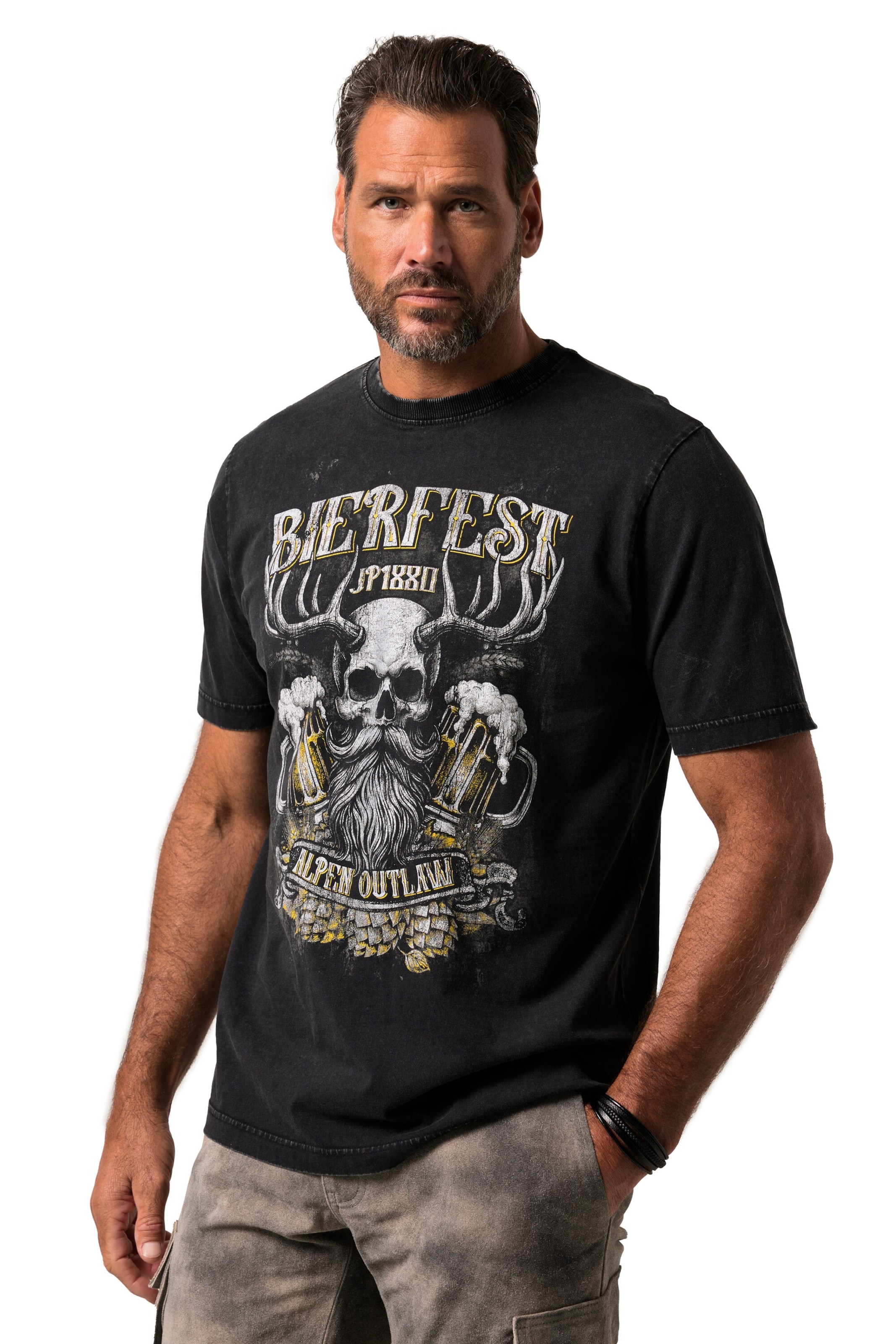 JP1880 Shirt in Black: front