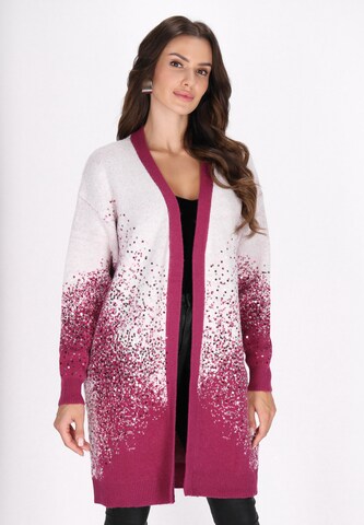 faina Knit cardigan in Pink: front