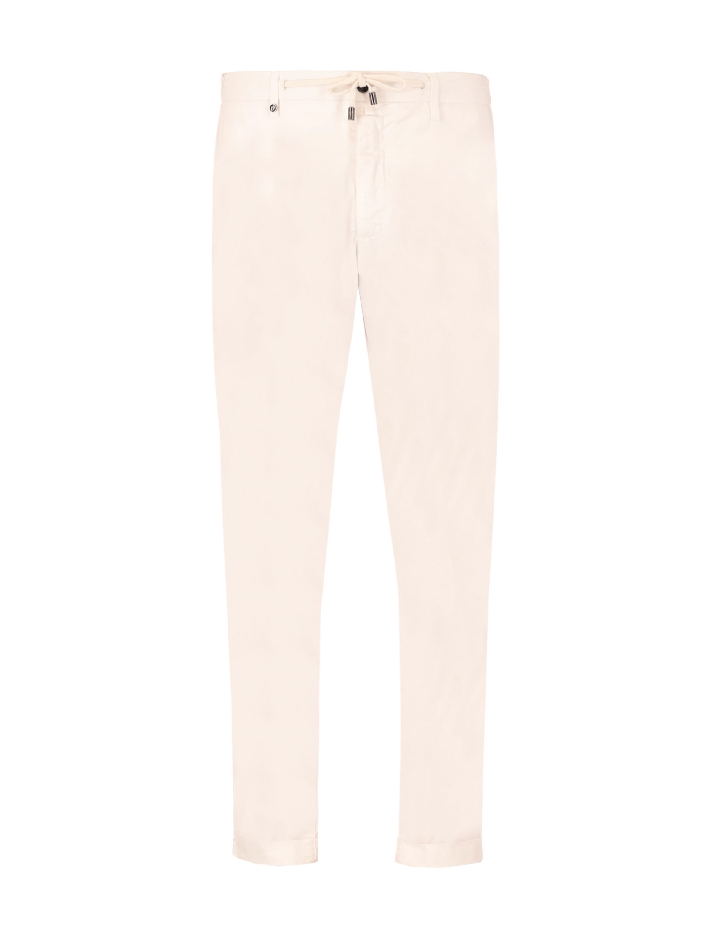 Distretto12 Regular Broek 'Sidney' in Wit: voorkant