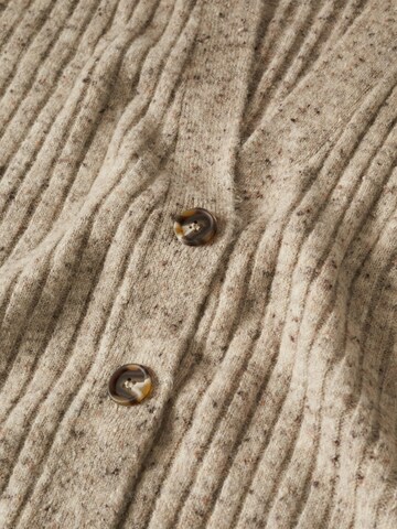 MANGO Knit Cardigan 'Salty' in Brown