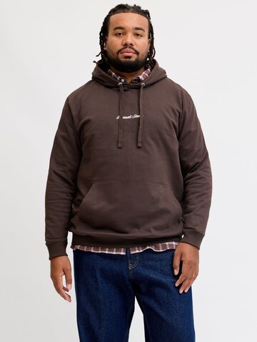 Jack & Jones Plus Sweatshirt in Brown: front