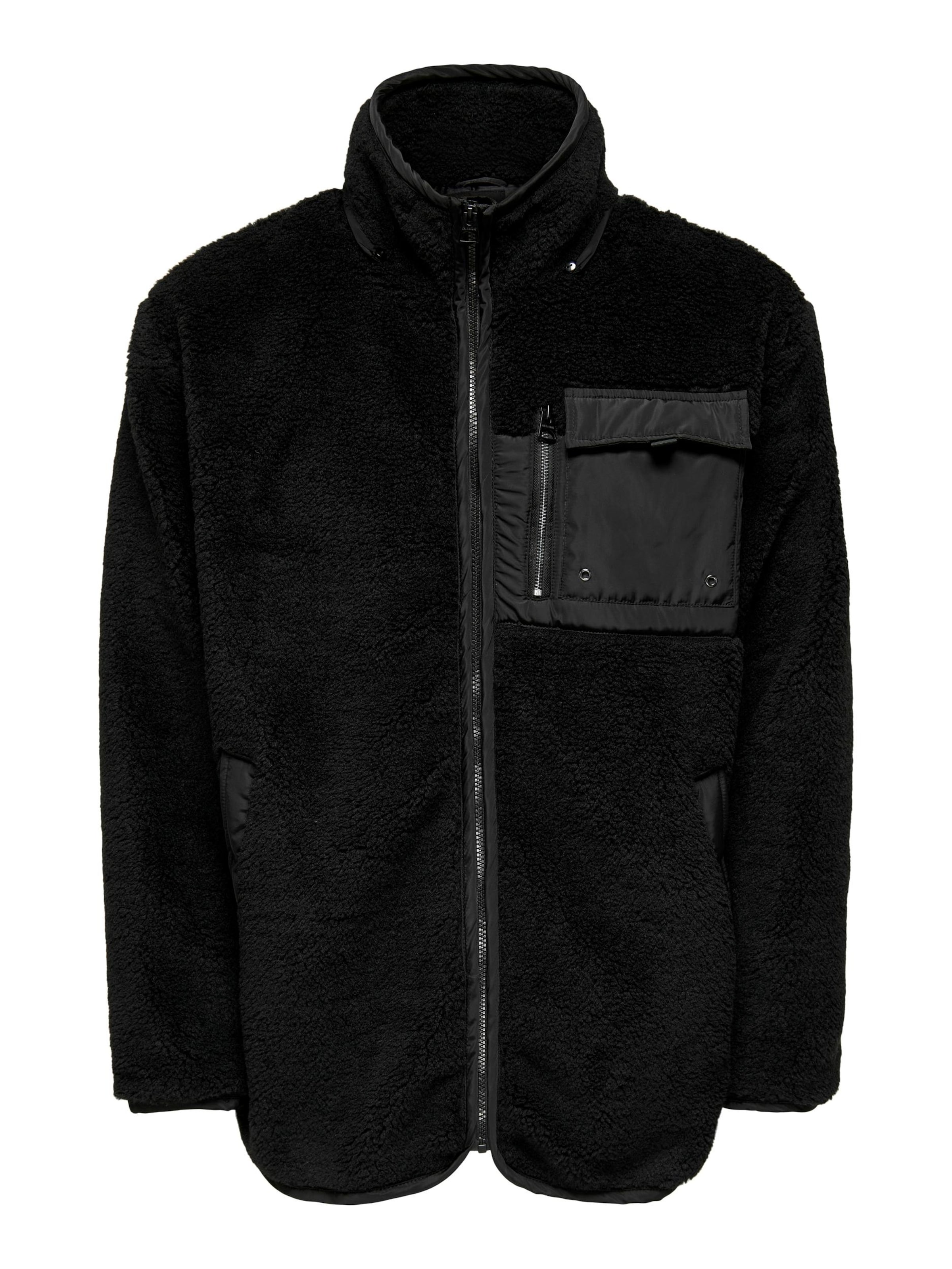 Only & Sons Jacke 'BASTIAN' in Schwarz: Vorderseite
