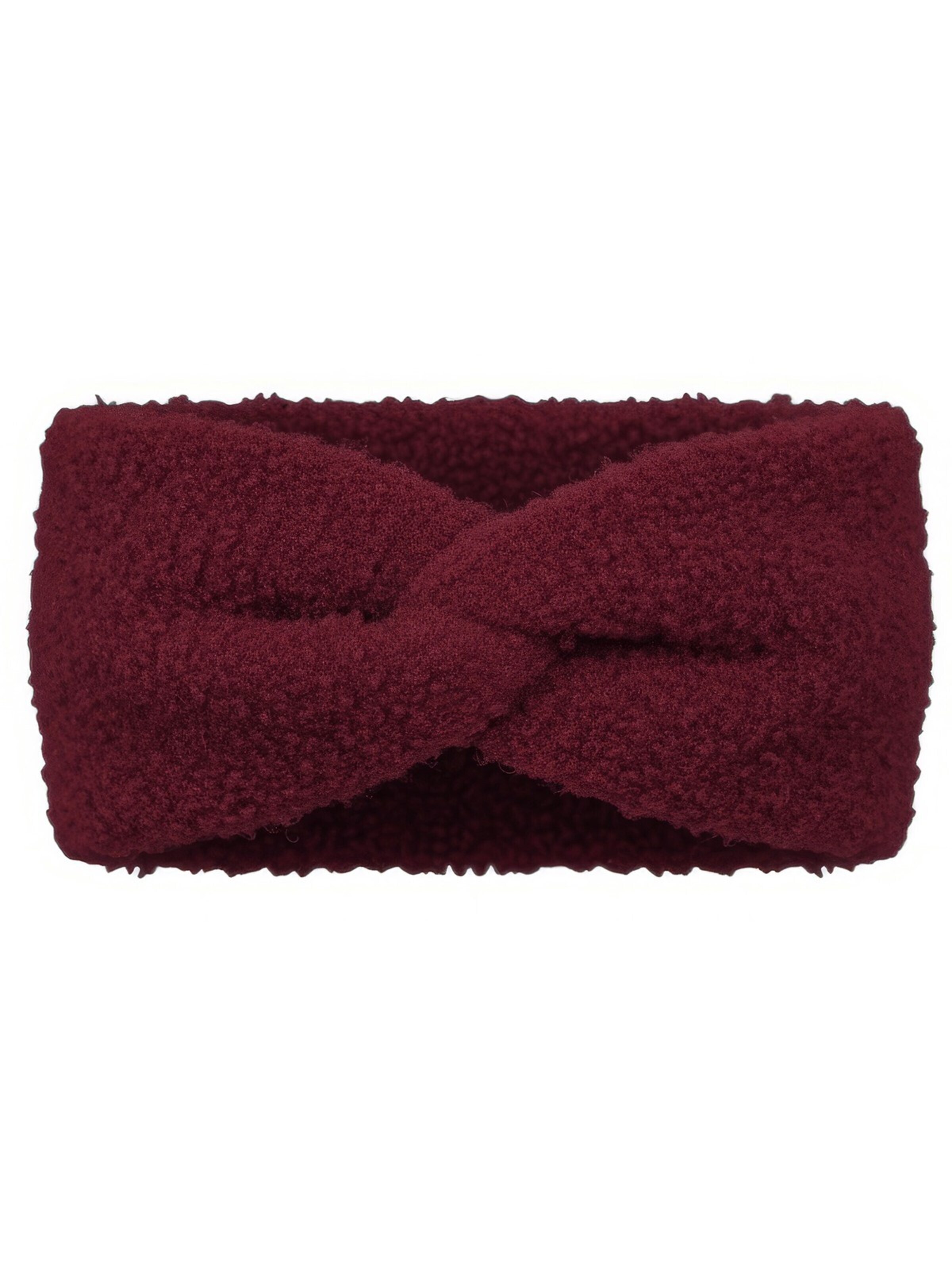 styleBREAKER Headband 'Stirnband in Teddyfell Optik' in Red