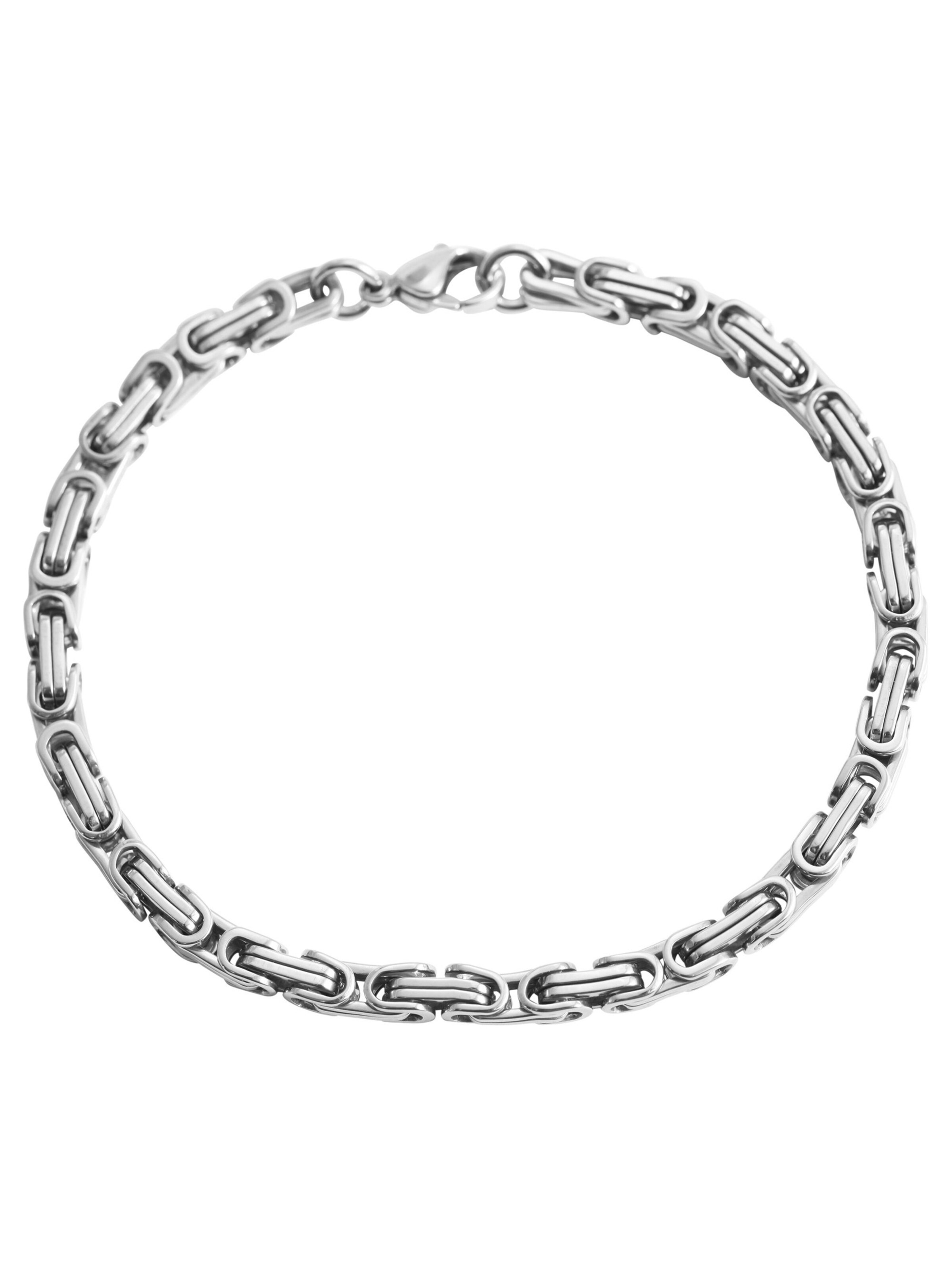 Akzent Bracelet 'Ludwig, silberfarbig, langlebig' in Silver: front