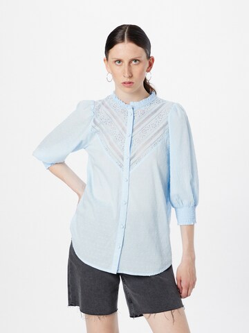 Love & Divine Blouse in Blauw: voorkant