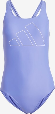 ADIDAS PERFORMANCE Active Swimsuit 'Big Bars' in Blue: front