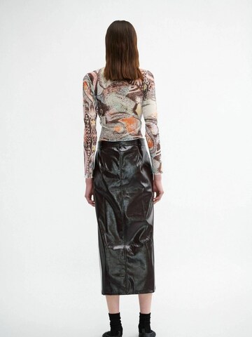 Résumé Sukně 'Vani' – hnědá