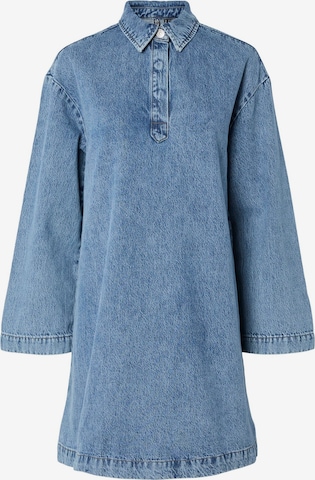 Abito camicia 'PCKenya' di PIECES in blu: frontale