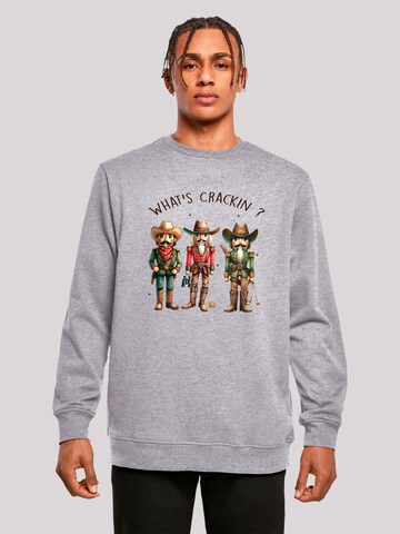 F4NT4STIC Sweatshirt 'Whats Crackin' in Grau: Vorderseite