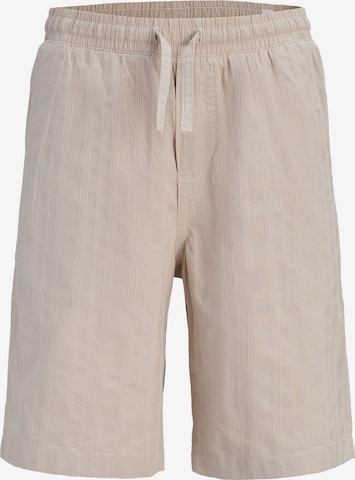 Jack & Jones Junior - Pantalón en beige: frente