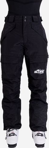 Slope Soul Regular Outdoor Pants 'Glacier Core' in Black: front