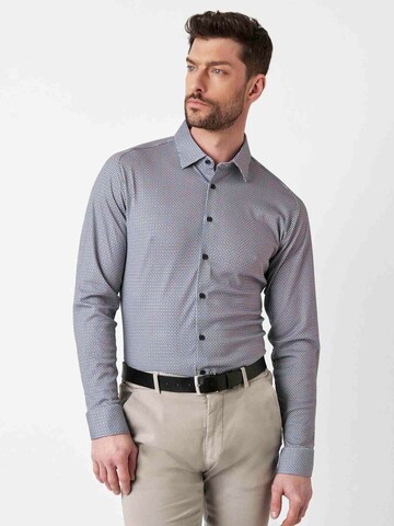 DESOTO Slim fit Button Up Shirt in Blue