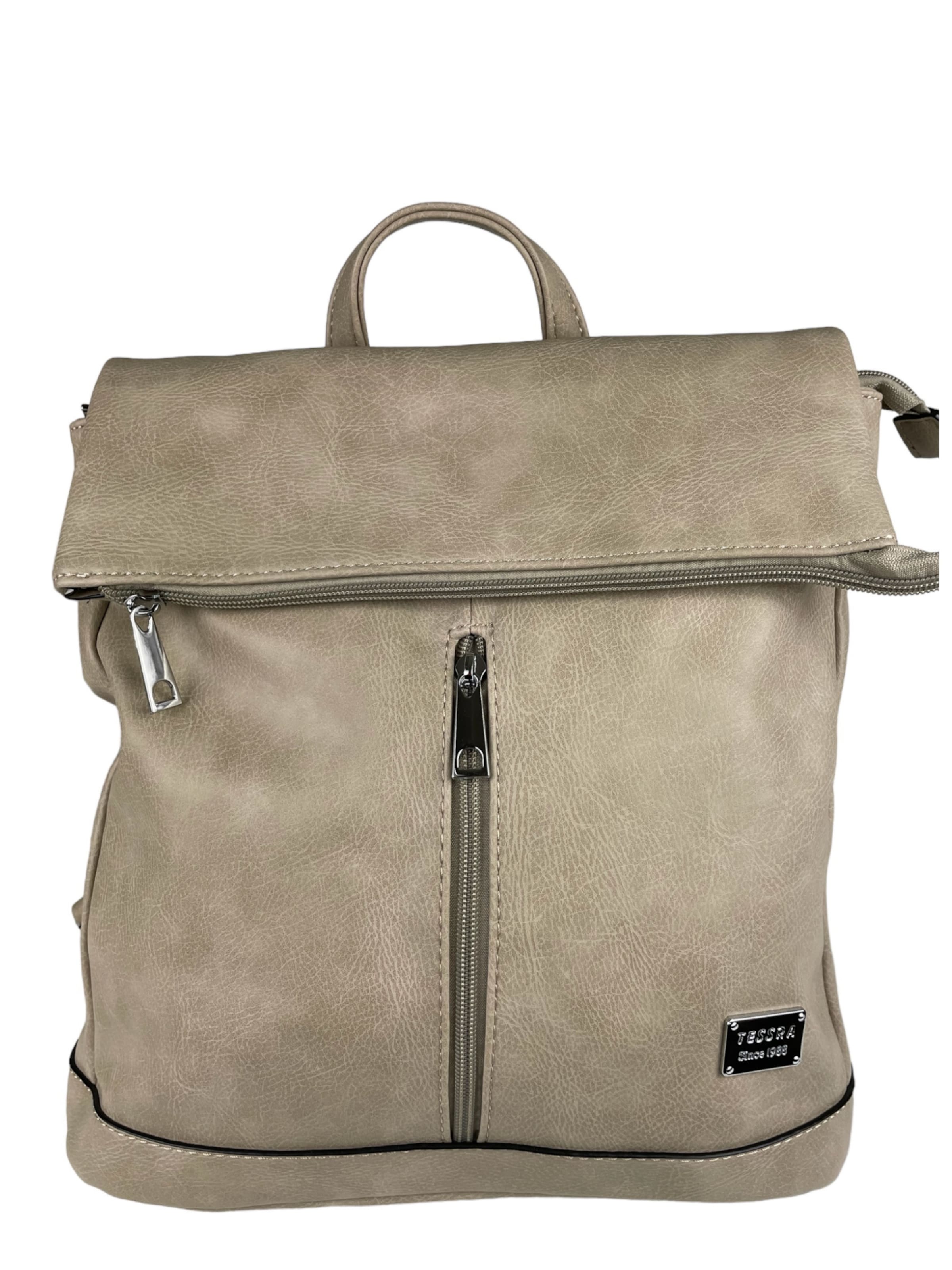 Kumixi Rucksack '2in1 Rucksacktasche'‌‌ in Beige: Vorderseite