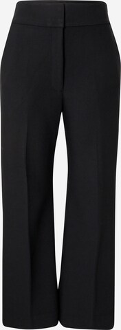 Club Monaco Boot cut Pleated Pants in Black: front