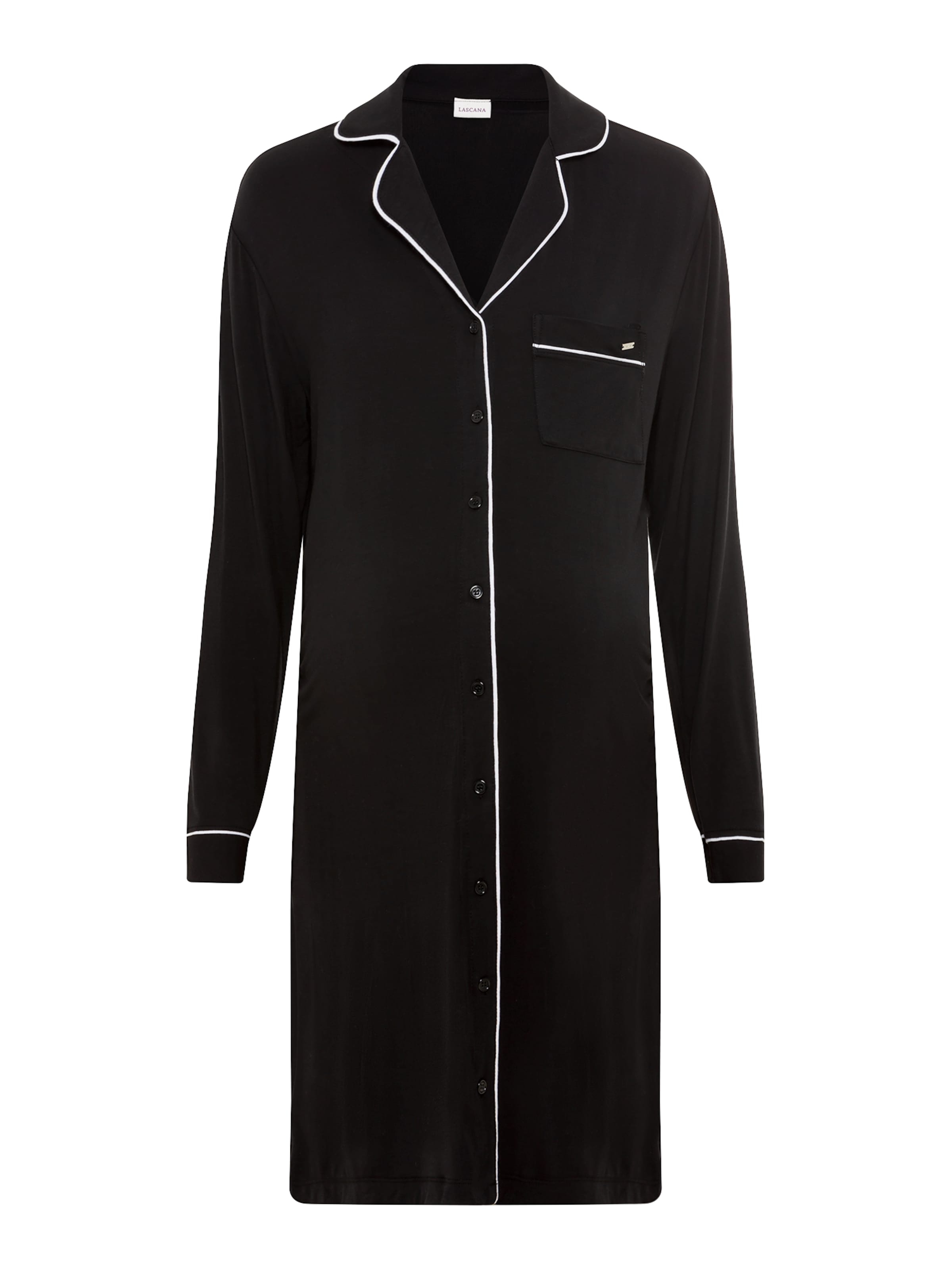 LASCANA Nachthemd in Schwarz