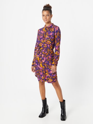 ICHI Košilové šaty 'IHVERA' – fialová: přední strana