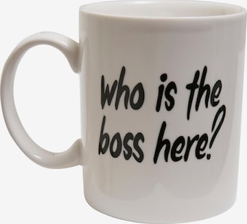 Tasse 'Who Is Cup' Mister Tee en blanc : devant