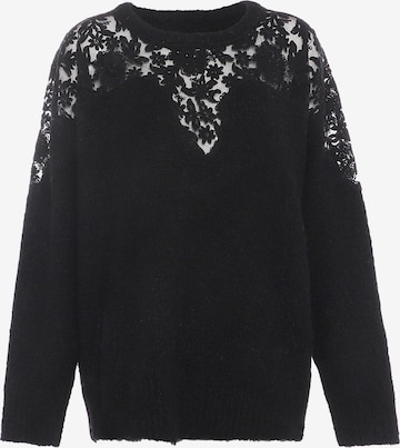 Pull-over faina en noir : devant