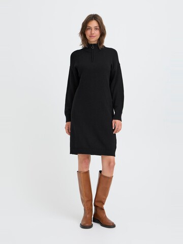 Oxmo Strickkleid ' OXFSANVA ' in Schwarz