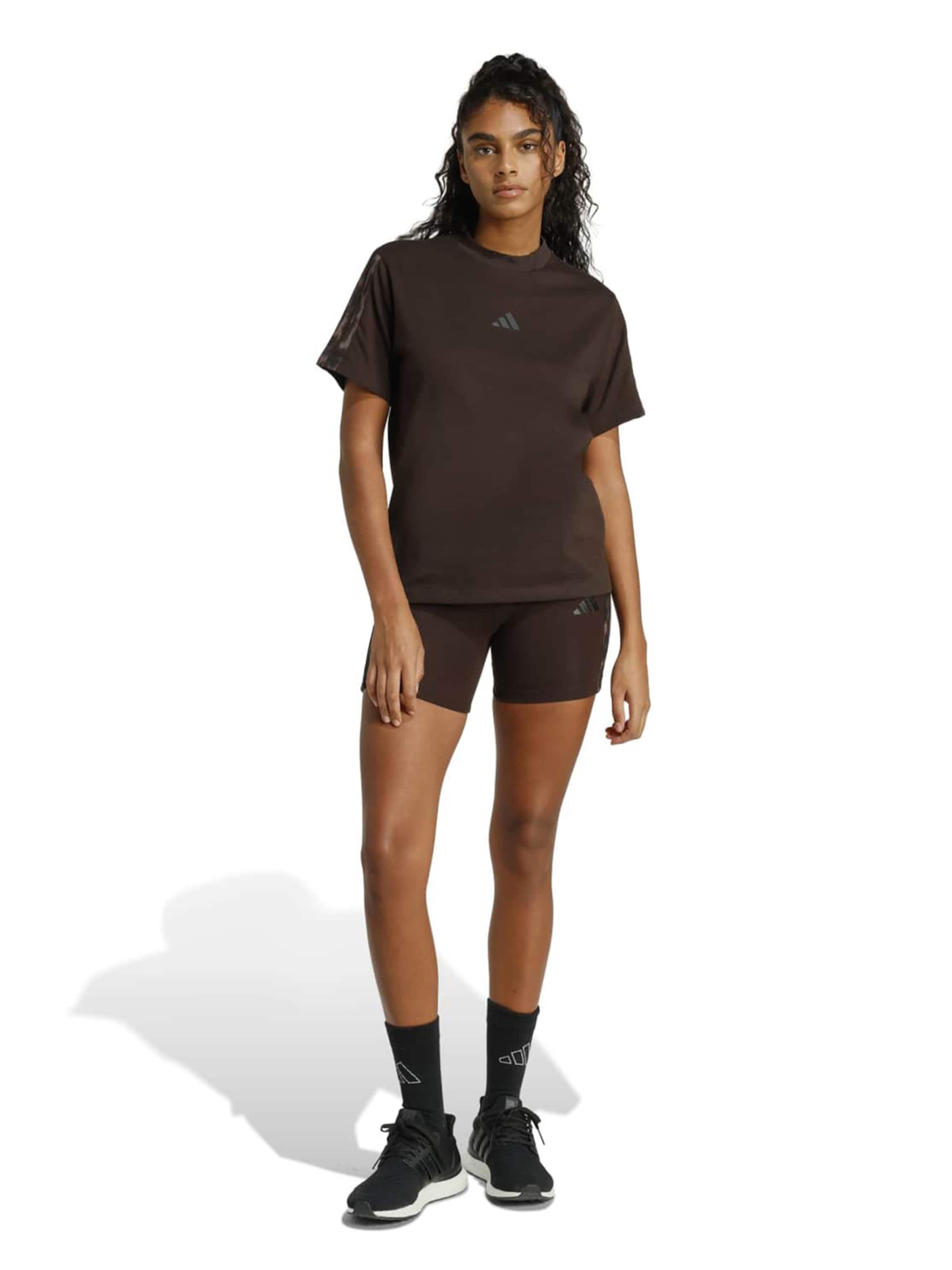 ADIDAS SPORTSWEAR Funkčné tričko 'Seasonal Essentials' - Hnedá